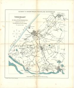 Terreinkaart voor schaatsenrijders Leiden – ’s-Gravenhagen – Westland - Rotterdam (1902)