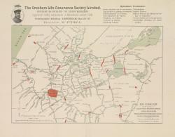 Zeil en IJskaart voor de omgeving Leiden, Katwijk, Noordwijk, Warmond, Alphen, Oudshoorn  (1894)