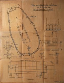 Plan voor verlichting IJsbaan Museumplein 1909