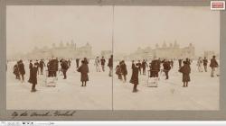 Stereofoto IJsclubterrein Museumplein ca. 1885