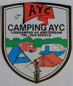 Badge Camping AYC IJsbaanpad Amsterdam