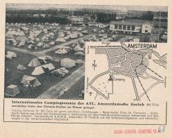 Kampeerterrein in de zomer op terrein ijsbaan IJsbaanpad