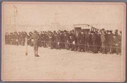 Hardrijderij IJsclubterrein Museumplein op 7 januari 1891