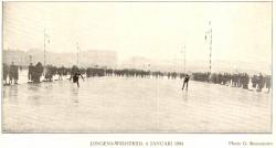 Hardrijderij voor jongens ijsbaan Museumplein 6 januari 1894