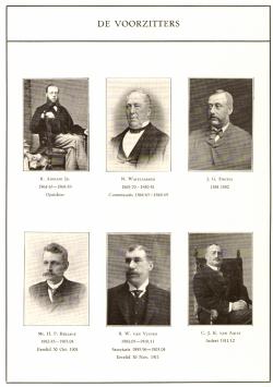 De voorzitters van 1864 tot 1915