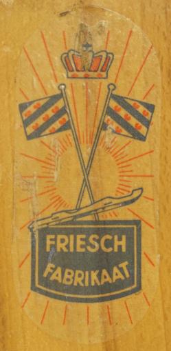 Etiket voor schaatsen T.Nijdam, Akkrum