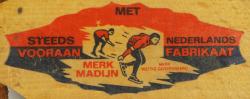 Etiket voor schaatsen G.Nijdam, Oranjewoud
