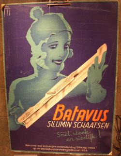 Affiche Batavus Schaatsenfabriek