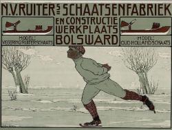 Poster N.V. Ruiter's Schaatsenfabriek Bolsward
