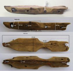 Houten voetstapel kinderschaats, ca. 1500