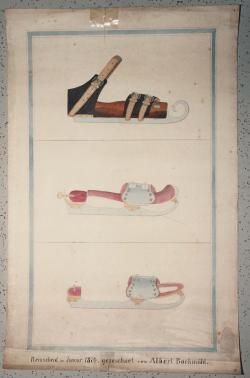 Voorbeeldboek (Musterbuch) bladzijde schaatsen, Remscheid