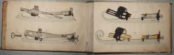 Voorbeeldboek (Musterbuch) bladzijde schaatsen