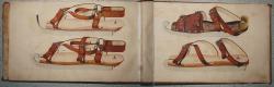 Voorbeeldboek (Musterbuch) bladzijde schaatsen