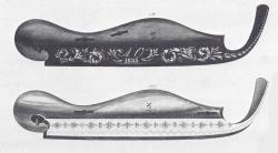 Voorbeeldboek (Musterbuch) bladzijde schaatsen