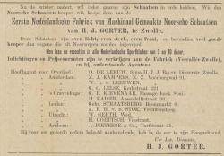 Advertentie in De Athleet 21 november 1894