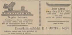 Advertentie in Provinciale Overijsselsche en Zwolsche Courant 2 december 1905