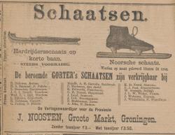 Advertentie J. Noosten in Nieuwsblad van het Noorden 9 januari 1901