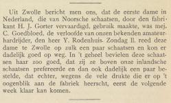 Advertentie in Nederlandsche Sport 12 januari 1895