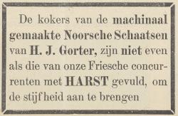 Advertentie in Nederlandsche Sport 5 januari 1895