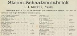 Advertentie in Nederlandsche Sport 16 november 1895