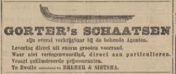 Advertentie Bremer&Sietsma in Provinciale Overijsselsche en Zwolsche Courant 24 december 1906