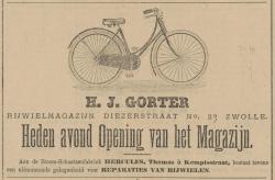 Advertentie in Provinciale Overijsselsche en Zwolsche Courant 1 maart 1897