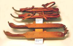 Schaats voetstapel met ribbels