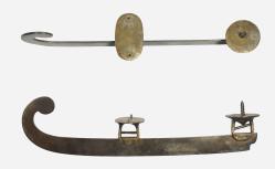 Schaats met platte krul