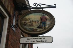 Uithangbord Café Restaurant de Friese Doorloper