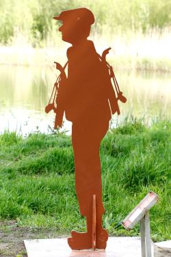 Silhouette De Schaatser