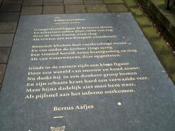 Tegeltableau met gedicht Schaatsenrijders