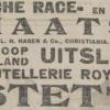 Advertentie 1924 schaatsenverkoper T.F. Bastet, Amsterdam