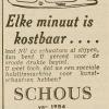 Advertentie 1936 firma  Schous, Haarlem