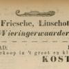 Advertentie 1902 schaatsenverkoper Koster&Wiglama, Schagen
