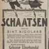 Advertentie 1925 schaatenverkoper Kramers&Van Rijswijk, Schagen