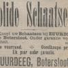 Advertentie 1908 schaatsenverkoper Zuurdeeg, Rotterdam