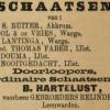 Advertentie 1895 schaatsenverkoper B. Hartelust, Leeuwarden
