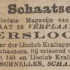 Advertentie 1897 van schaatsenverkoper J.P.D.Schnellen, Rotterdam