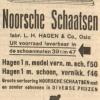 Advertentie 1940 schaatsenverkoper L. de Vries, Leeuwarden