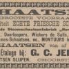 Advertentie 1902 G.C. Jense, Delft