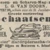 Advertentie 1890 schaatsenverkoper L.G.van Doorn, Rotterdam