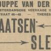 Advertentie 1927 Rouppe van der Voort, Den Haag