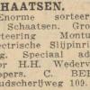 Advertentie 1937 schaatsenmaker- en verkoper C. Berg