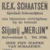 Advertentie 1939 R.E.K. schaatsen schaatsenverkoper Merlijn, Apeldoorn