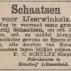 Advertentie 1890 van schaatsenmaker F.C. Schulte&Söhne, Ronsdorf-Remscheid (Duitsland)
