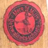 Etiket DE MUIS schaatsenmaker G. Henckell, Remscheid (Duitsland)
