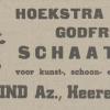 Advertentie 1942 Godfrin schaatsenverkoper Fa.J.Lind, Alkmaar