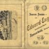 Kaft catalogus vóór 1924 schaatsenmaker E. Engels, Remscheid (Duitsland)