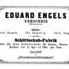 Advertentie 1873 schaatsenmaker E. Engels, Remscheid (Duitsland)