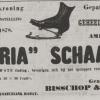 Advertentie 1881 "Austria" schaatsen schaatsenverkoper Bisschop&Co Rotterdam